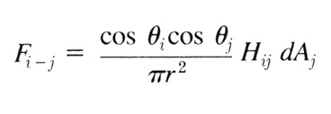progressive refinement form-factor equation